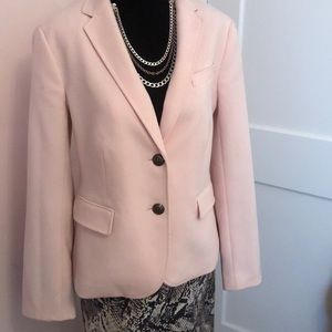 Talbots blush pink knit blazer